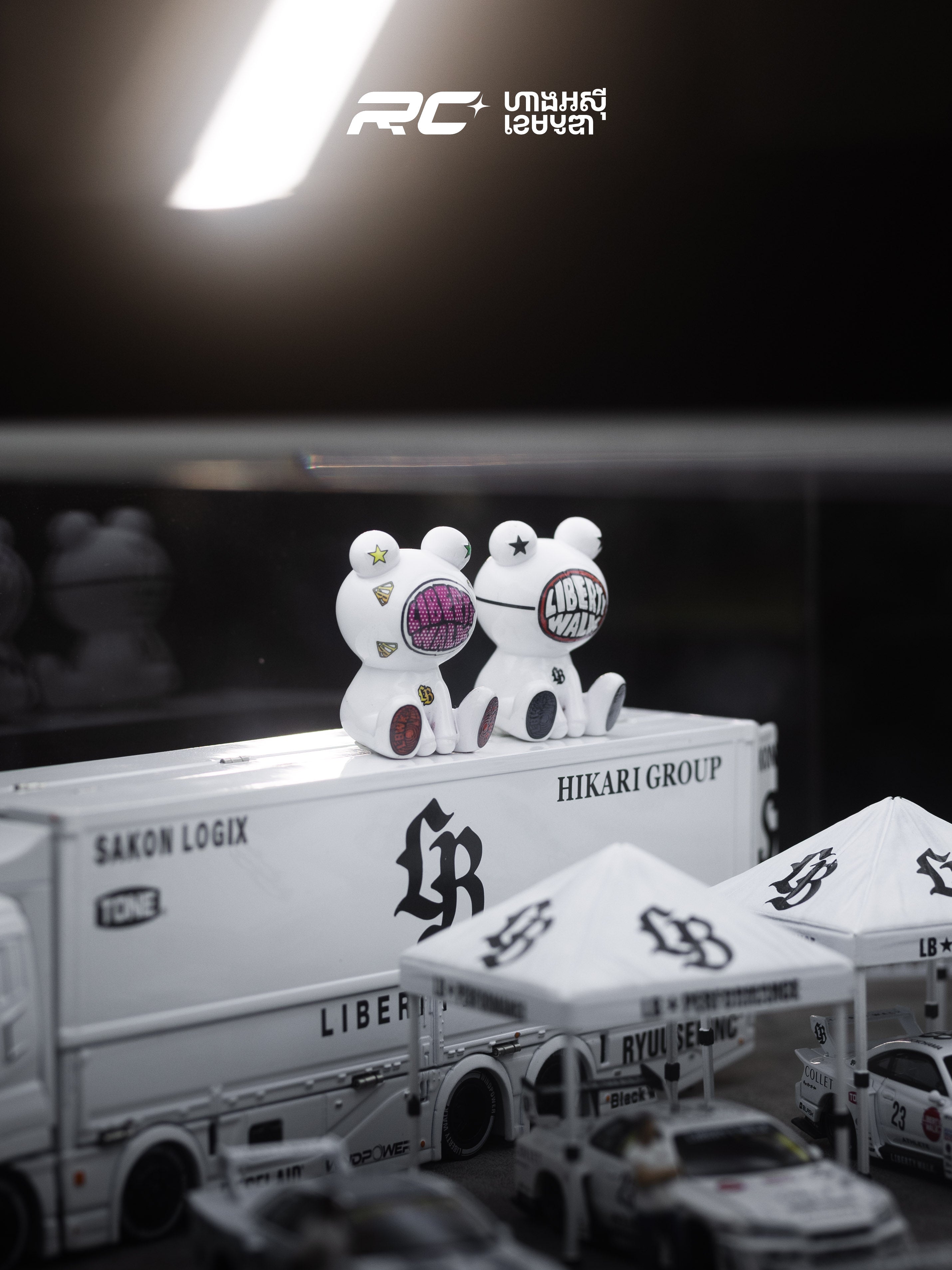 Full Set Liberty Walk 1/64 White livery setup