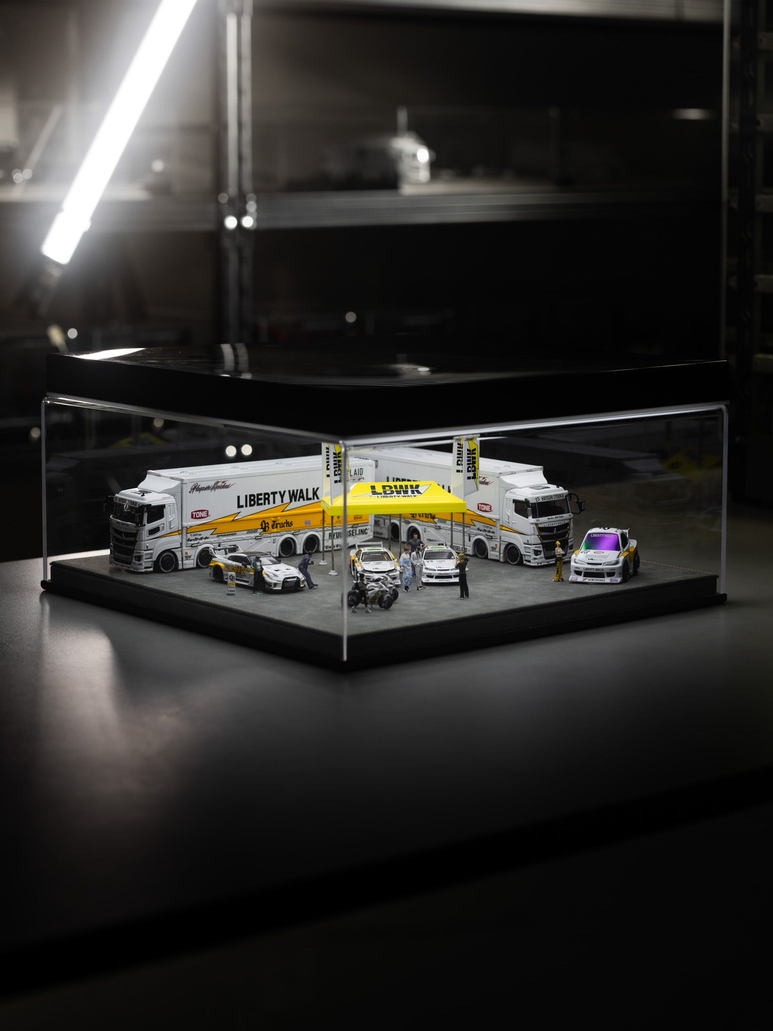 Full Set Liberty Walk 1/64 Yellow Lightning livery setup