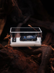 DUO 1/64 Resin Koenignsegg Agera RS Naraya Blue carbon/gold with Lighting