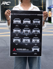 PHOTO FRAME – MITSUBISHI LANCER EVOLUTION – 40X60CM