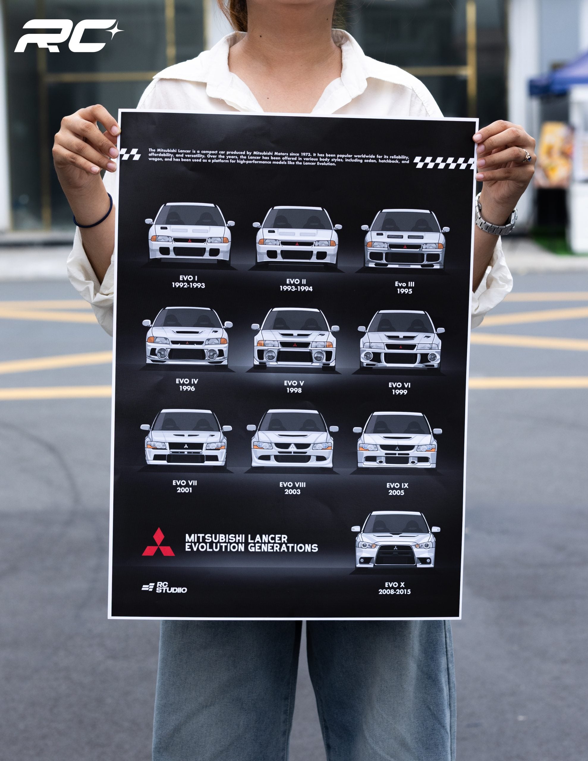 PHOTO FRAME – MITSUBISHI LANCER EVOLUTION – 40X60CM