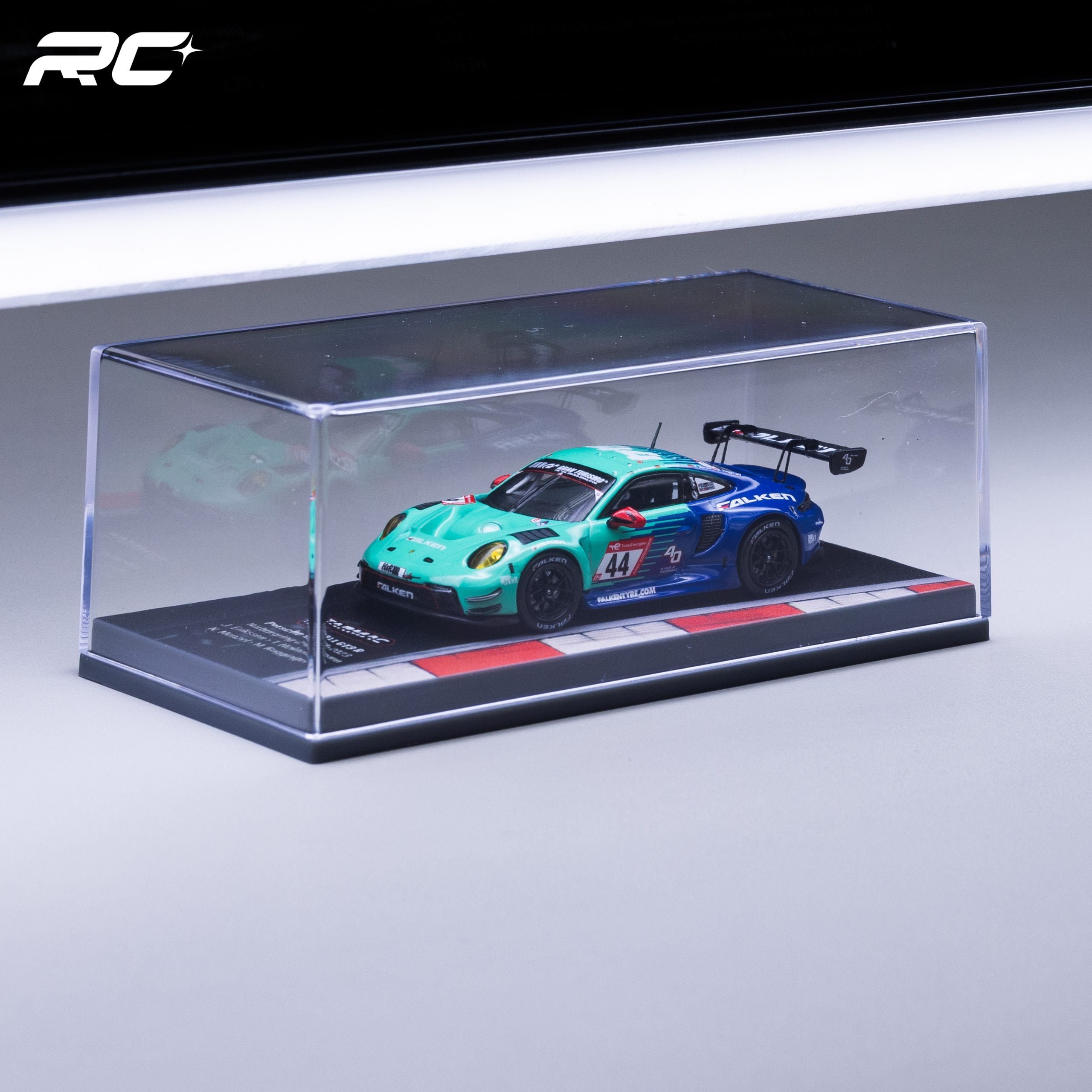 1:64 2023 NÜRBURGRING 24H — #44 FALKEN PORSCHE 911 GT3 R — TARMAC WORKS