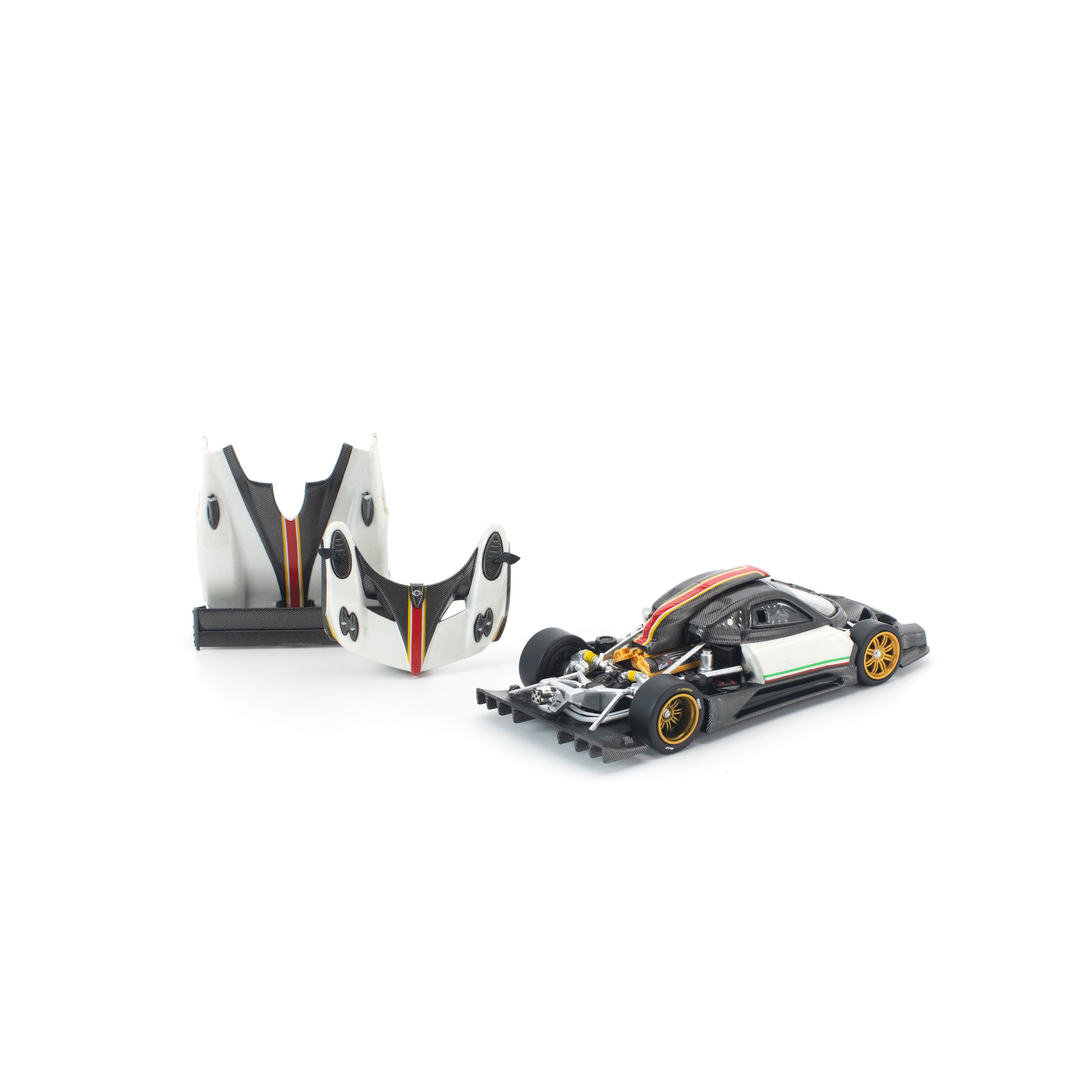 POP RACE 1/64 - PAGANI ZONDA R WHITE