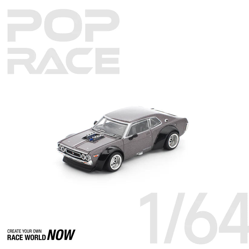 POP RACE 1:64 LAUREL C130 METALLIC GREY NEW TOOLING