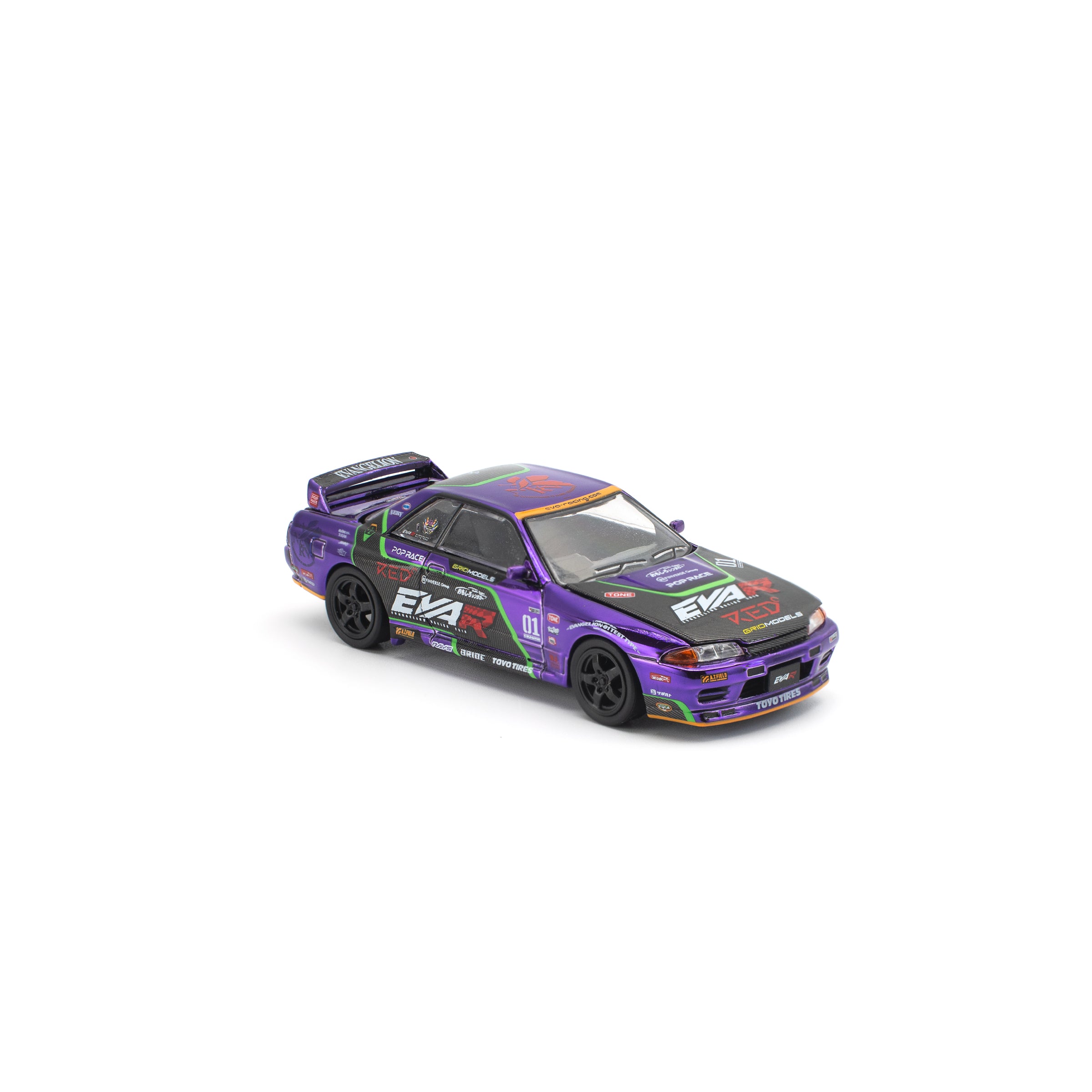 POP RACE 1/64 - EVA RT 初号机 SKYLINE R32