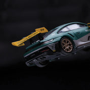 TIME MICRO 1:64 保时捷 911 992 GT3 RS 绿色银色涂装