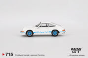 保时捷911 Carrera RS 2.7 大奖赛白车身配蓝色拉花