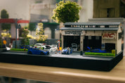 1/64 带灯维修车库