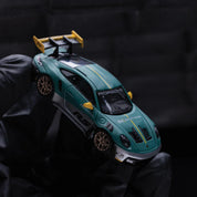 TIME MICRO 1:64 保时捷 911 992 GT3 RS 绿色银色涂装