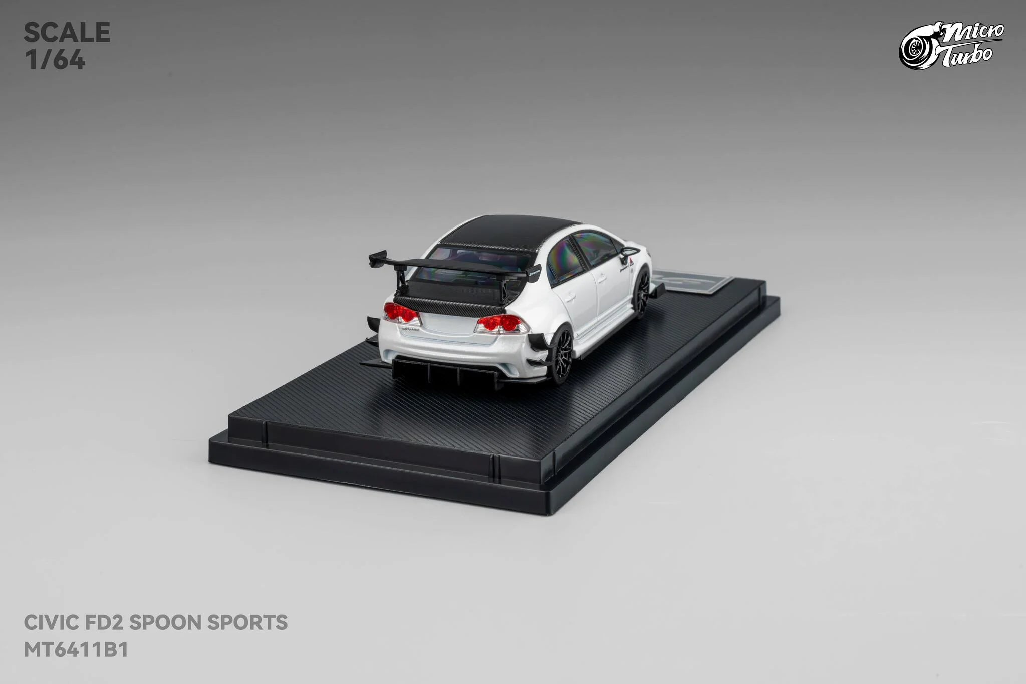 Microturbo - 1/64 Custom FD2 Spoon - Metallic White