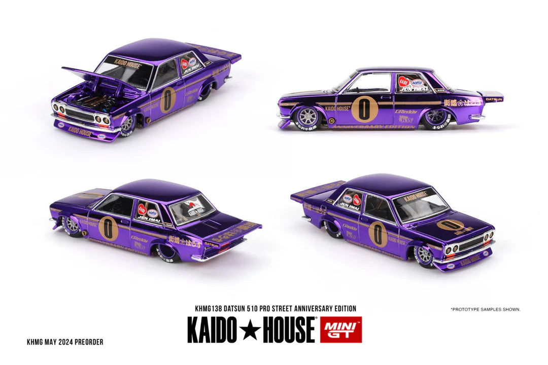 KAIDO HOUSE + MINI GT 1:64 DATSUN 510 PRO STREET ANNIVERSARY EDITION KHMG138