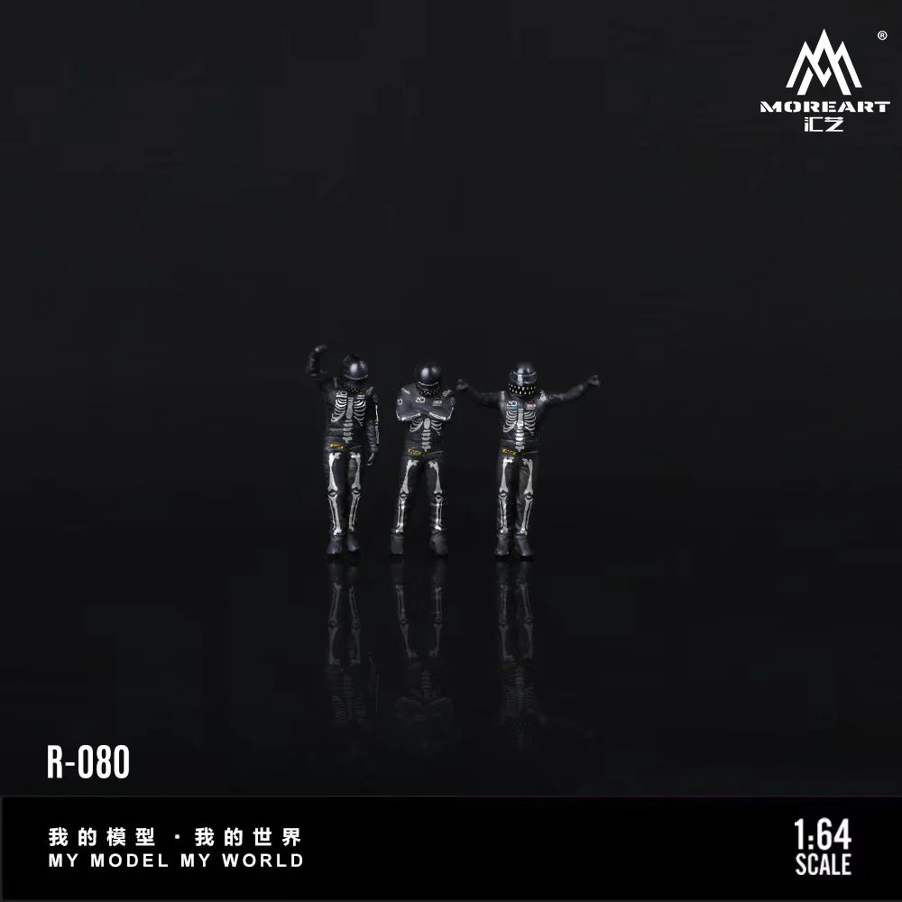 MOREART 1/64 骨龙赛车人偶套装