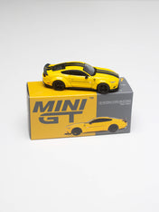 MINI GT 1/64 No.1077 LB-WORKS FORD MUSTANG Triple Yellow