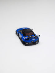 MINIGT 1/64 - 自由步调LB宽体尼桑GT-R 35GT-RR Ver.2 蓝色 - MGT01124
