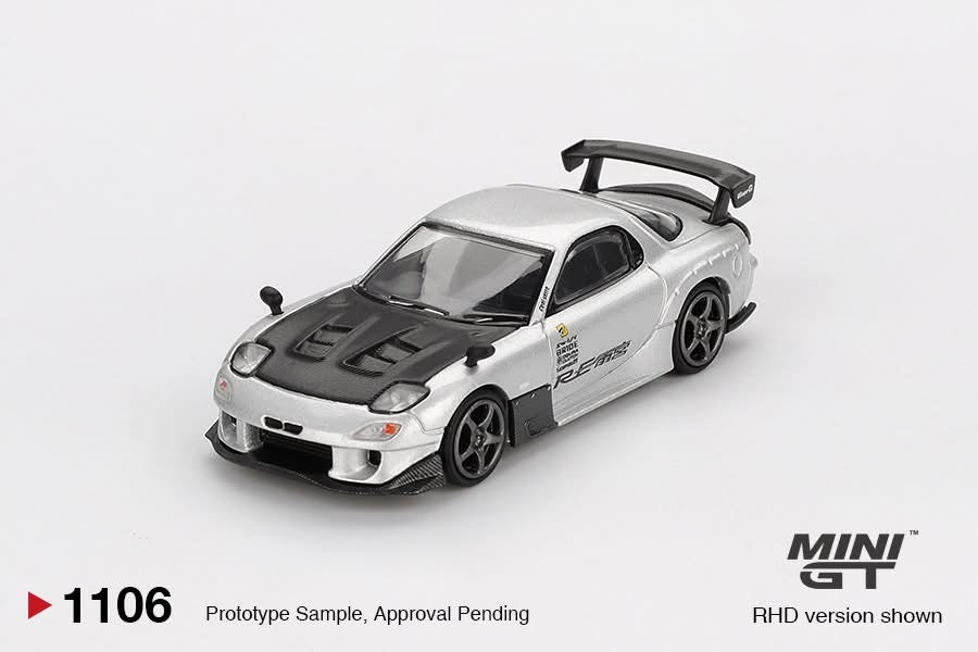 MINIGT 1/64 - Mazda RX-7 RE-Amemiya Silver Metallic