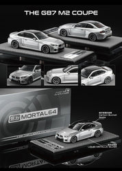 Mortal 1:64 2 Series M2 Mk2 (G87) M2 Liquid Metal Silver