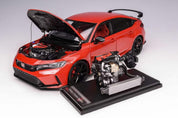 1/18 Motorhelix 本田思域Type-R (FL5) (红色) 带额外引擎限量版