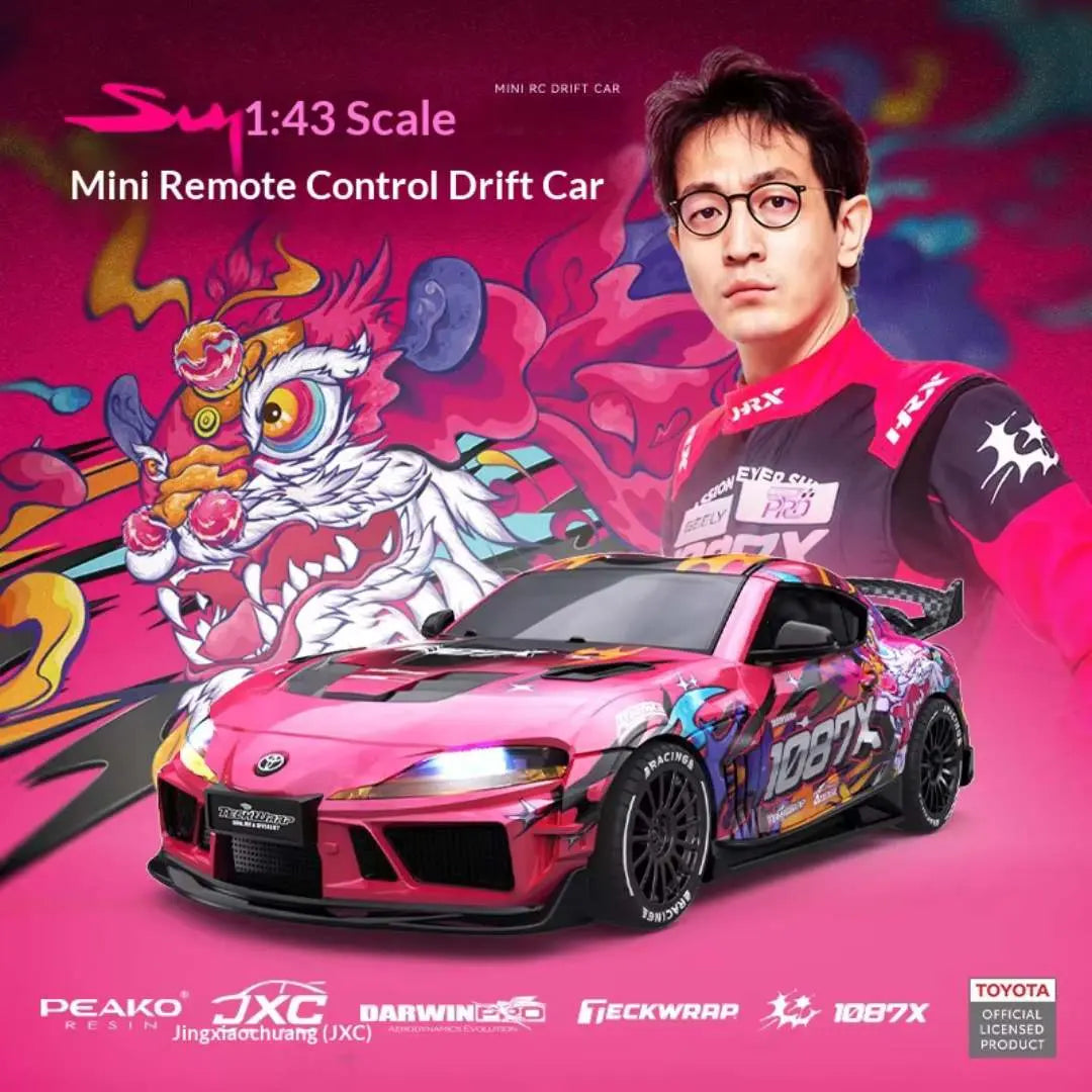 1:43 Toyota Supra 1087X Drift RC Car (SP4301)