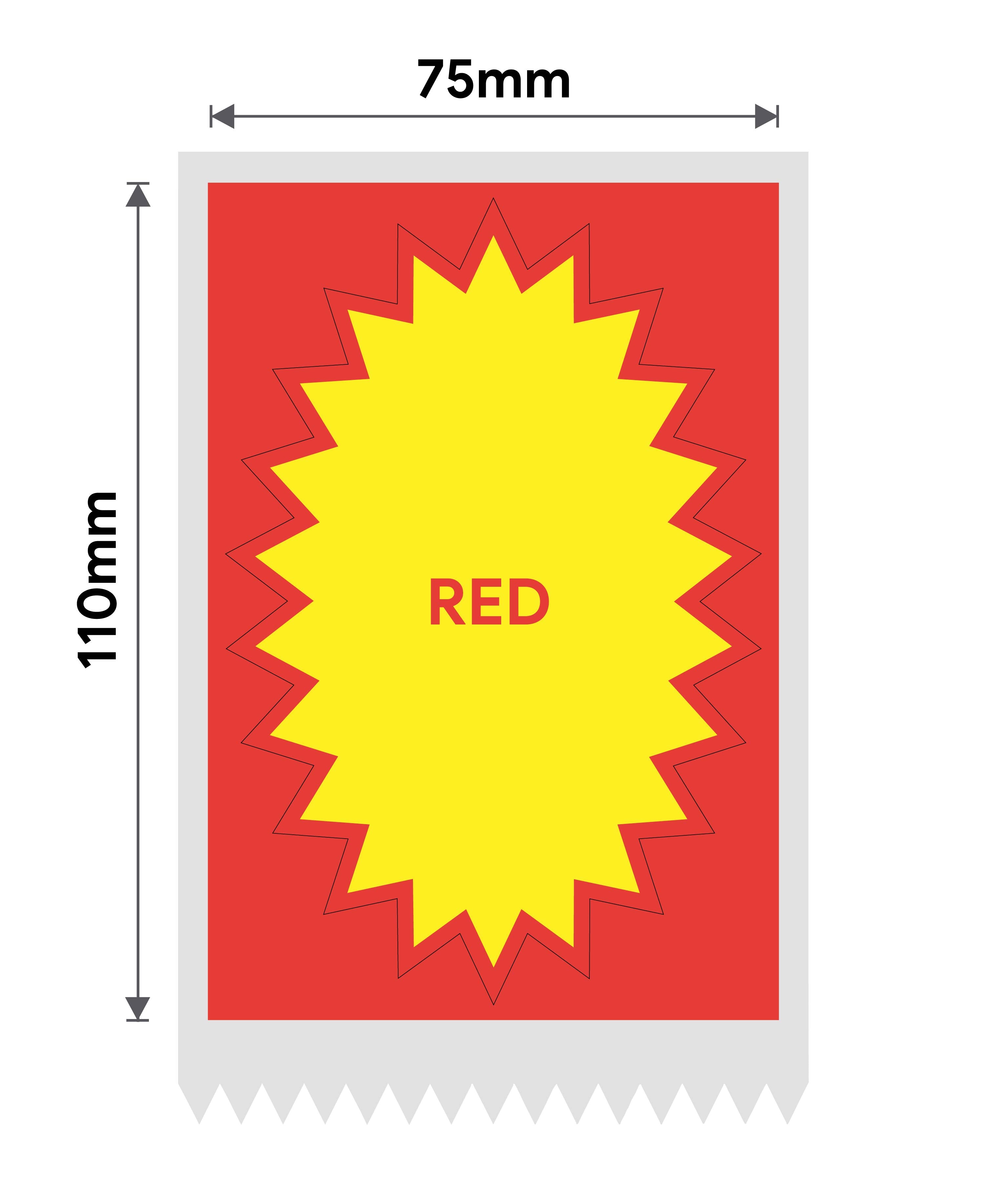 T75*110mm-70pcs Red