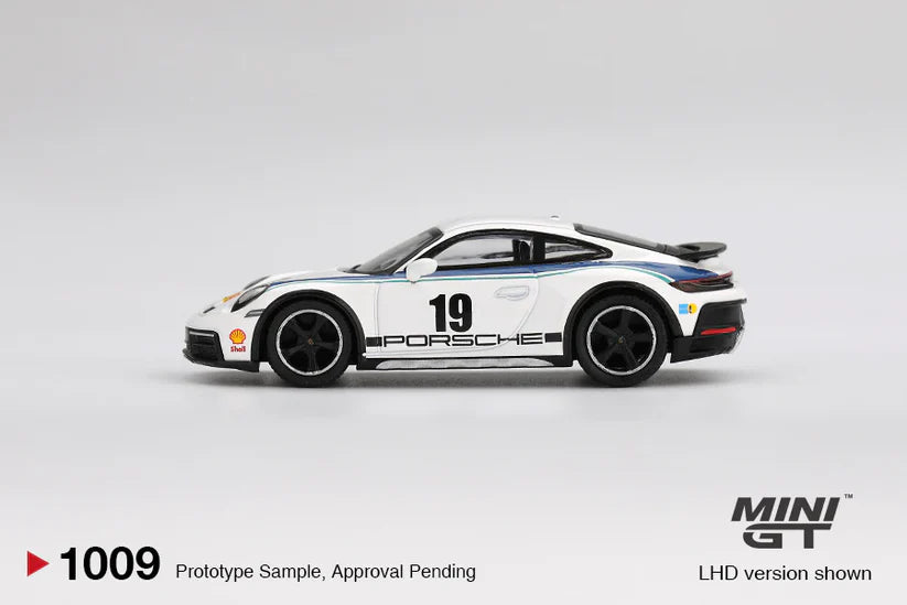 MINI GT 1:64 PORSCHE 911 DAKAR RALLY 1974 – WHITE - PRE ORDER