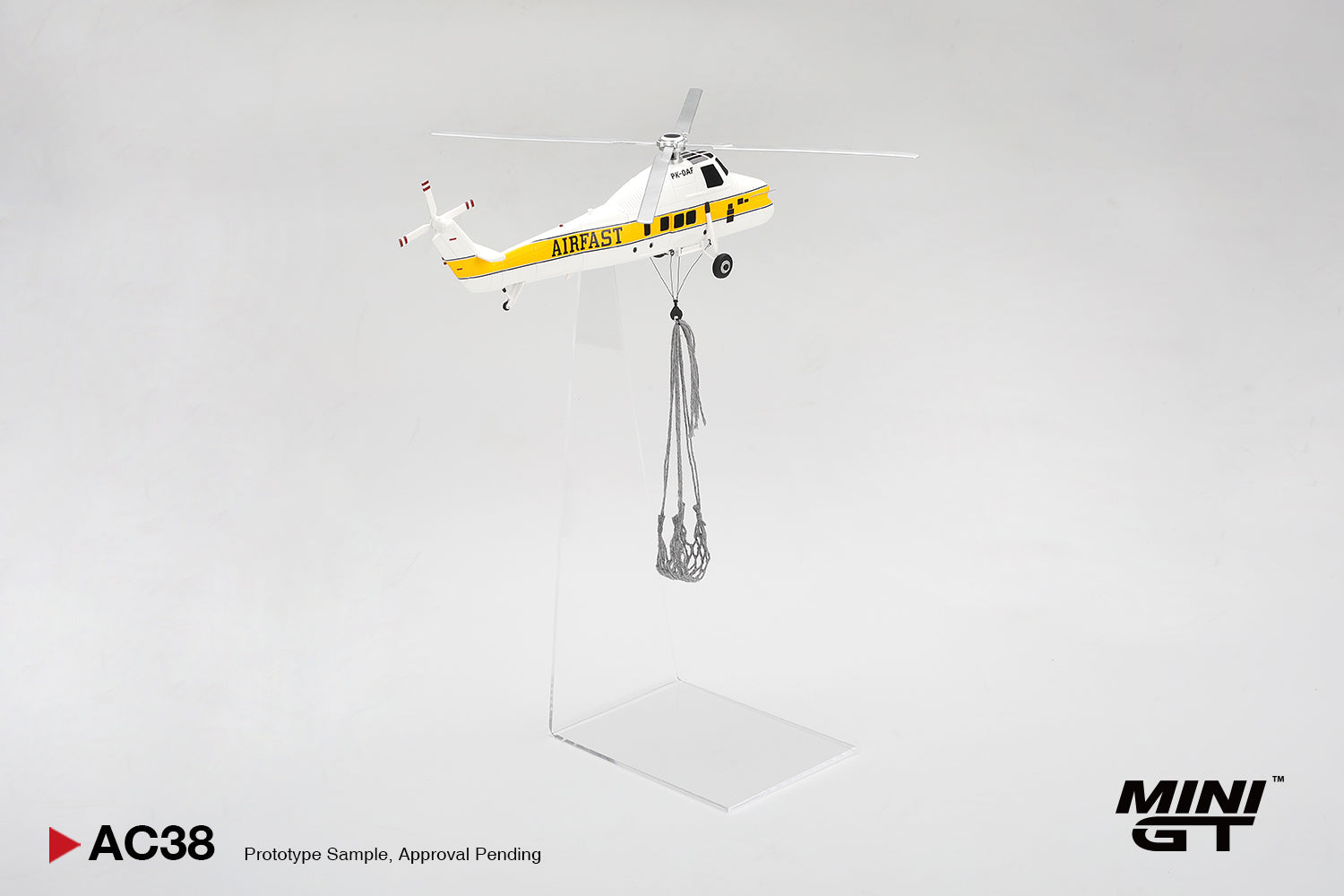 MINIGT 1/64 Sikorsky S58T Helicopter 1985 Camel Trophy