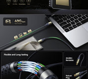 VOLTME POWERLINK UTRON CTC 240W 5A 40GPBS 2M | 黑色