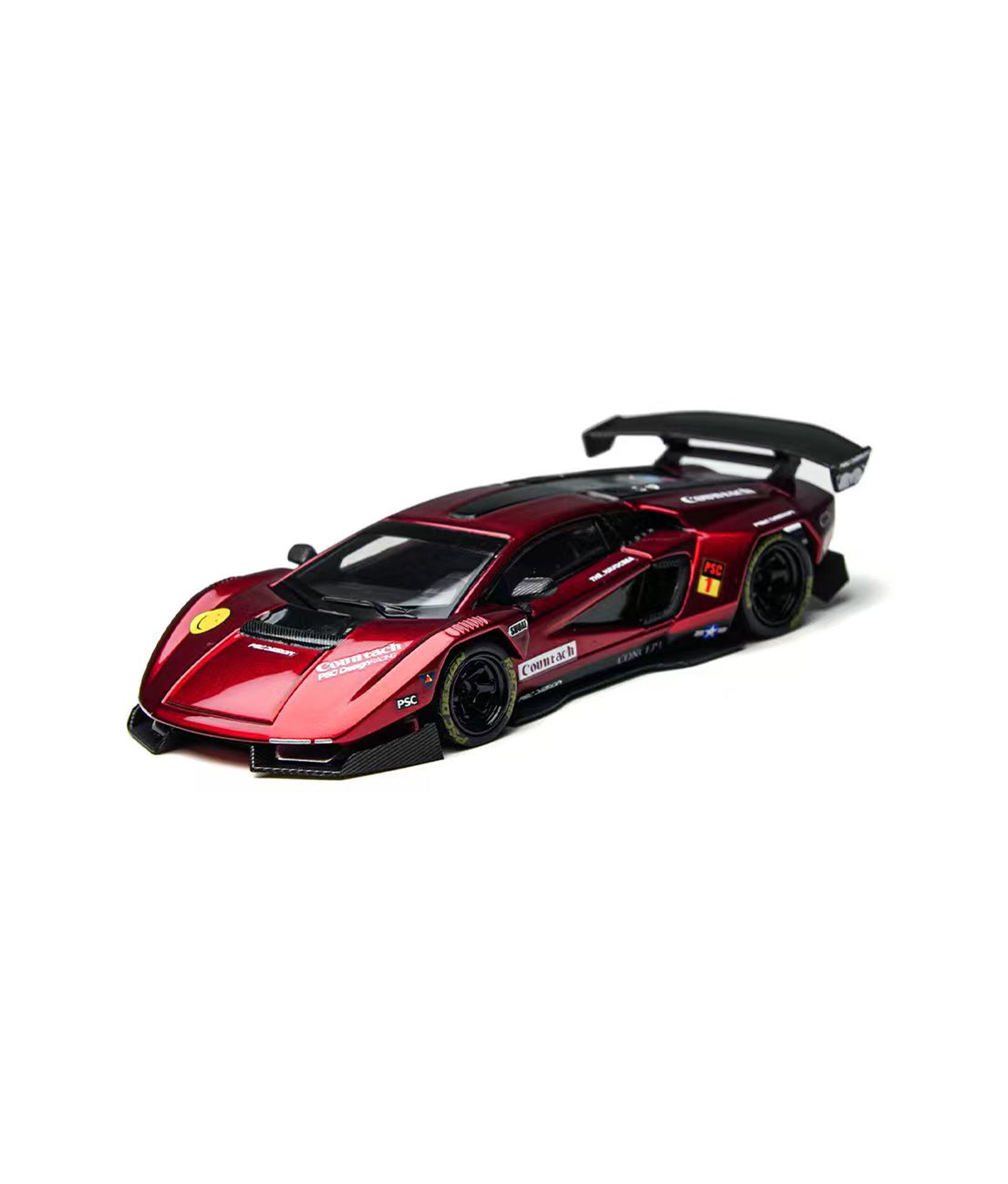 TimeMicro × PSC DESIGN - 1/64 Contaș "V" Scarlet Countach "V" alloy car model