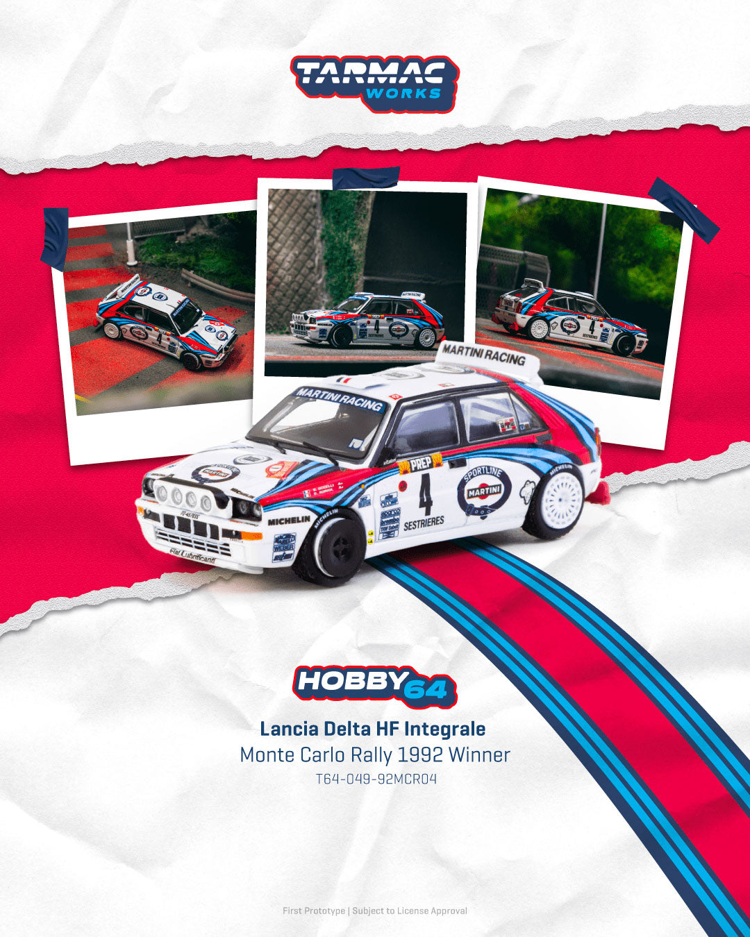 Tarmac Works - Lancia Delta HF Integrale Monte Carlo Rally 1992 Winner