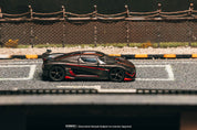 Tarmac Works - 柯尼塞格Agera RS 黑色碳纤维/红色点缀