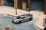 Tarmac Works - Koenigsegg Regera  Silver Metallic / Blue Accents