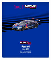 Tarmac Works X IXO Models 1/64 法拉利 488 GTE 勒芒 24 小时耐力赛 2019 #83 - HOBBY64