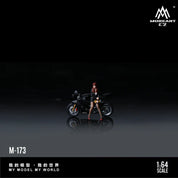 回艺 MoreArt 1:64 雅马哈 R6 黑寡妇摩托车手办，写实树脂模型