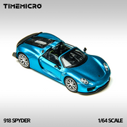 TimeMicro 1:64 918 Spyder 蓝色合金汽车模型
