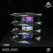 绘忆MoreArt 1:64 八边形建筑停车场01模拟模型