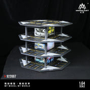 绘忆MoreArt 1:64 八边形建筑停车场01模拟模型