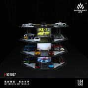 绘忆MoreArt 1:64 八边形建筑停车场01模拟模型