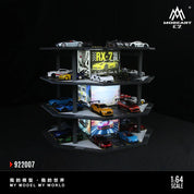 绘忆MoreArt 1:64 八边形建筑停车场01模拟模型