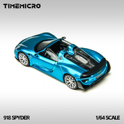TimeMicro 1:64 918 Spyder 蓝色合金汽车模型