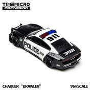 TimeMicro × PSC DESIGN - 1/64 战马“争吵者” Charger LSPD 警车仿真合金车模
