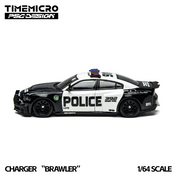 TimeMicro × PSC DESIGN - 1/64 战马“争吵者” Charger LSPD 警车仿真合金车模