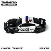 TimeMicro × PSC DESIGN - 1/64 战马“争吵者” Charger LSPD 警车仿真合金车模