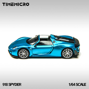 TimeMicro 1:64 918 Spyder 蓝色合金汽车模型