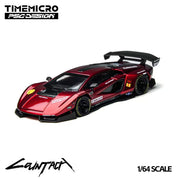 TimeMicro × PSC DESIGN - 1/64 Countach “V” 猩红康塔什“V” 合金汽车模型