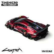 TimeMicro × PSC DESIGN - 1/64 Countach “V” 猩红康塔什“V” 合金汽车模型