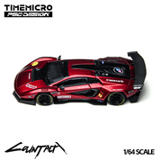 TimeMicro × PSC DESIGN - 1/64 Countach “V” 猩红康塔什“V” 合金汽车模型