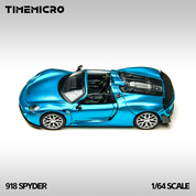TimeMicro 1:64 918 Spyder 蓝色合金汽车模型