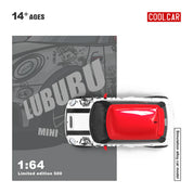 CC 1:64 宝马MINI COOPER LUBUBU彩绘仿真合金汽车模型