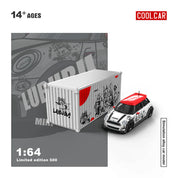 CC 1:64 宝马MINI COOPER LUBUBU彩绘仿真合金汽车模型