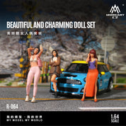 MoreArt 1:64 精致美女手办套装仿真树脂模型