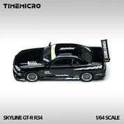 TimeMicro 1:64 Skyline GT-R R34 “热情” 黑